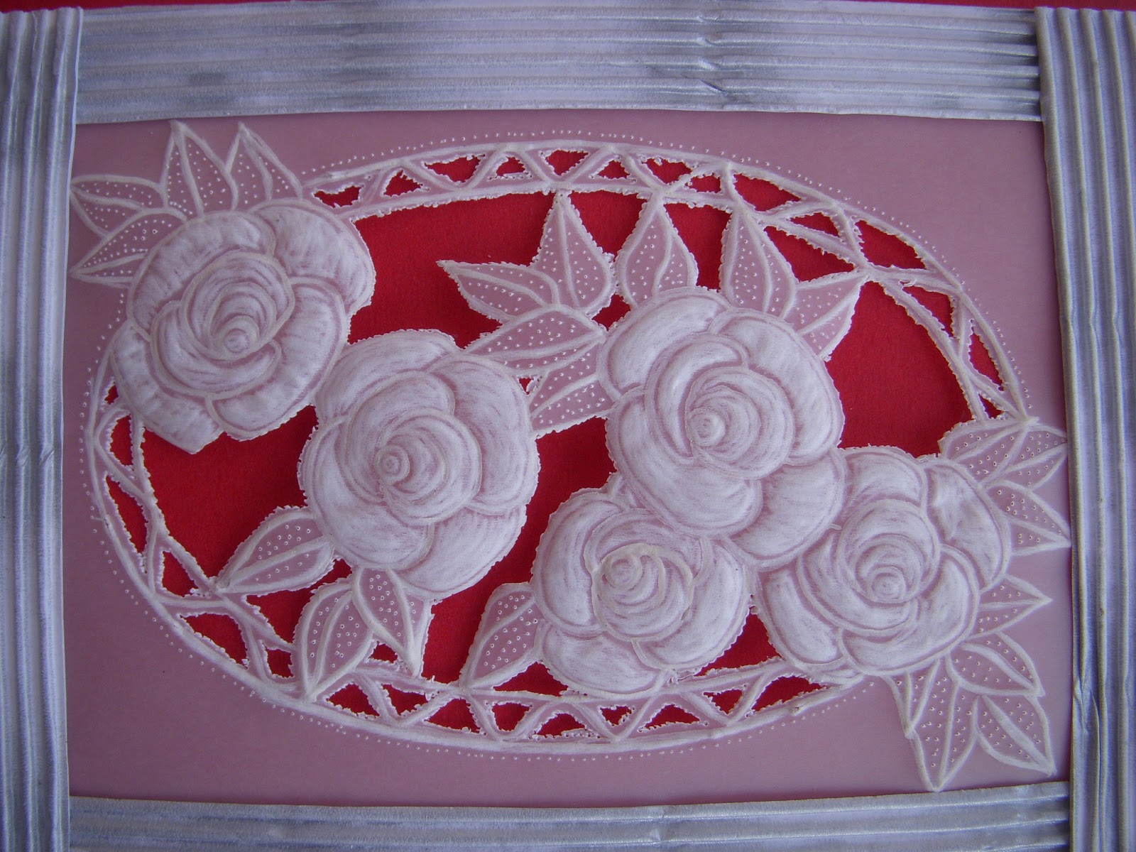 Cards and Crafts : Parchment Craft Card Roses and How to Make a
